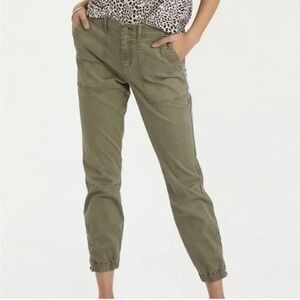 Sanctuary Olive Green Cargo Utility Jogger Cropped Ankle Pants Size 27